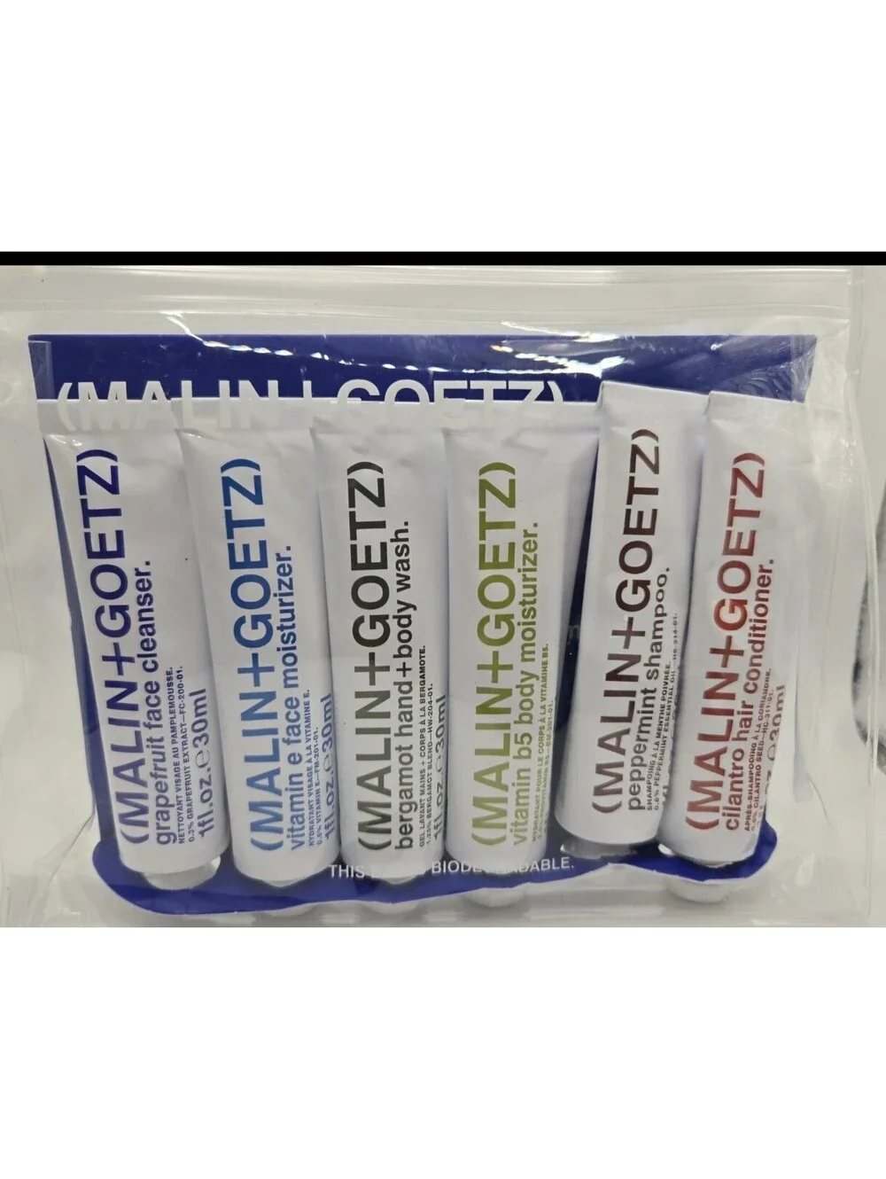 Malin + Goetz The Essentials Kit Travel Size TSA Approved Skincare Gift Set NIB